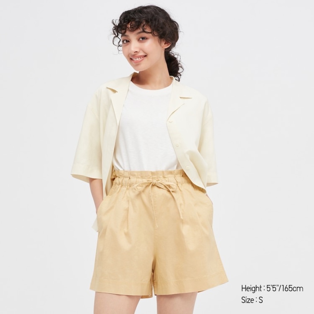 Uniqlo - Off White Linen-Blend Open Collar Short-Sleeve Shirt XXS